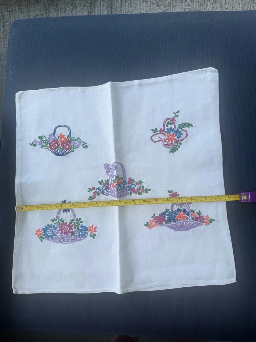 Hand Embroidered VTG Pillow Covers